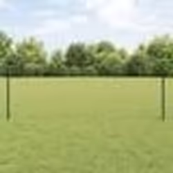 Poteaux de clôture vidaXL 11 pcs U-Channel Vert 120 cm Acier