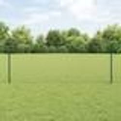 Poteaux de Clôture vidaXL 5 pcs U-Channel Vert 80 cm Acier