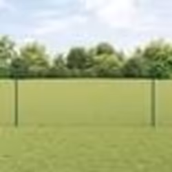 Poteaux de clôture vidaXL 5 pcs U-Channel Vert 100 cm Acier