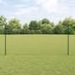 Poteaux de clôture vidaXL 5 pcs U-Channel Vert 120 cm Acier