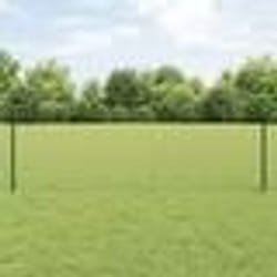 vidaXL Ensemble de Clôture de Jardin 2 Pièces Vert Acier PVC 25 x 0,5 m
