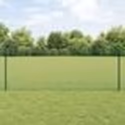 Poteaux de Clôture vidaXL 11 pcs U-Channel Vert 80 cm Acier