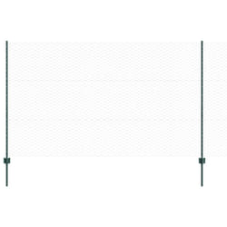 Clôture Avec Poteau Vert 1,4 X 25 M Acier Vidaxl