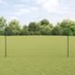 Piquets de clôture vidaXL 11 pcs U-Channel Vert 140 cm Acier