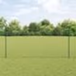 vidaXL Set de clôture de jardin Lot de 2 Vert Métal, Plastique
