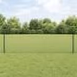 Poteaux de Clôture vidaXL 11 pcs U-Channel Vert 60 cm Acier