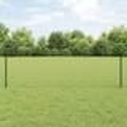 Piquets de Clôture vidaXL 11 pcs U-Channel Vert 60 cm Acier