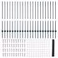 Poteaux de clôture vidaXL 11 pcs U-Channel Vert 100 cm Acier
