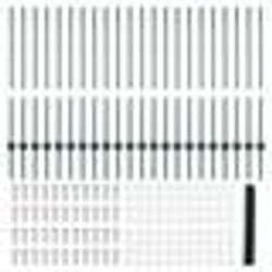 Poteaux de clôture vidaXL 11 pcs U-Channel Vert 100 cm Acier