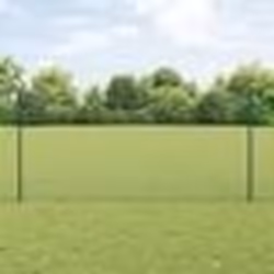 Poteaux de clôture vidaXL 11 pcs U-Channel Vert 120 cm Acier