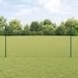 vidaXL Poteaux de Clôture 11 pcs U-Channel Vert 120 cm Acier