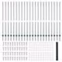Poteaux de clôture vidaXL 11 pcs U-Channel Vert 160 cm Acier