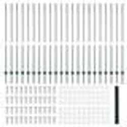 Poteaux de clôture vidaXL 11 pcs U-Channel Vert 160 cm Acier