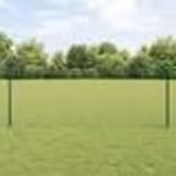 Poteaux de clôture vidaXL 11 pcs U-Channel Vert 80 cm Acier