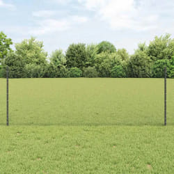 Poteaux de clôture vidaXL 5 pcs U-Channel Gris 80 cm Acier