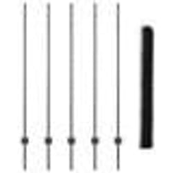 vidaXL Poteaux de clôture 10 pcs U-Channel Gris 140 cm Acier