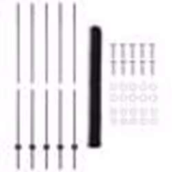 Poteaux de clôture vidaXL 10 pcs U-Channel Gris 160 cm Acier