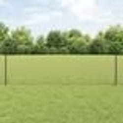 vidaXL Set de clôture de jardin Pack de 2 Gris Treillis en acier