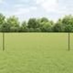 vidaXL Ensemble de clôture de jardin hexagonale Ensemble de 2 Gris Acier