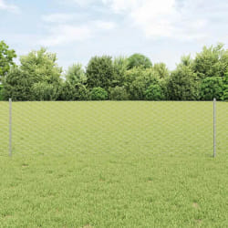Poteaux de clôture vidaXL 5 pcs U-Channel 60 cm Acier galvanisé