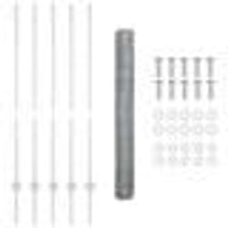 Poteaux de clôture vidaXL 10 pcs U-Channel 120 cm Acier galvanisé