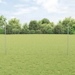 Poteaux de clôture vidaXL 10 pcs U-Channel 120 cm Acier galvanisé
