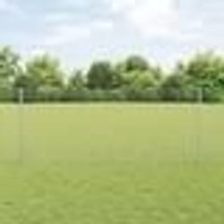 vidaXL Clôture Hexagonale avec 22 Poteaux U Argent 1x25 m Acier