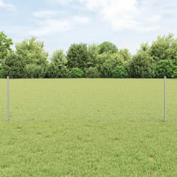 Poteaux de clôture vidaXL 11 pcs U-Channel 60 cm Acier galvanisé
