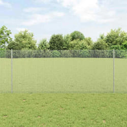 vidaXL Poteaux de clôture 22 pcs U-Channel 100 cm Acier galvanisé