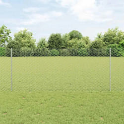 Poteaux de clôture vidaXL 22 pcs U-Channel 120 cm Acier galvanisé