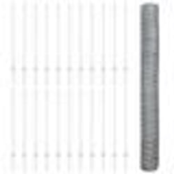 Poteaux de clôture vidaXL 22 pcs U-Channel 120 cm en acier galvanisé
