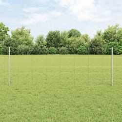 Poteaux de clôture vidaXL 11 pcs U-Channel 80 cm Acier galvanisé