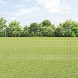 Poteaux de clôture vidaXL 22 pcs U-Channel 150 cm Acier galvanisé