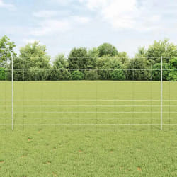 Poteaux de clôture vidaXL 22 pcs U-Channel 120 cm Acier galvanisé