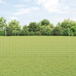 Poteaux de clôture vidaXL 22 pcs U-Channel 140 cm Acier galvanisé