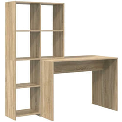 Bureau Chêne sonoma 138.5 x 55 x 143 cm Bois d'ingénierie Vidaxl