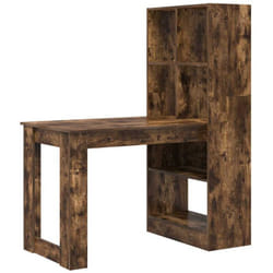 Vidaxl - Bureau Chêne fumé 122 x 67 x 145 cm Bois d'ingénierie