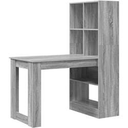 Vidaxl - Bureau Gris Sonoma 122 x 67 x 145 cm Bois d'ingénierie