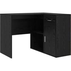 Bureau d'angle en chêne noir 102x88x75 cm en bois d'ingénierie Vidaxl