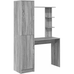 Bureau avec rangement 2 pcs Sonoma gris 78.5 x 37 x 154.5 cm Vidaxl