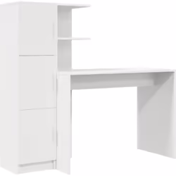 Ce bureau est chic et fonctionnel, te donnant un grand espace pour écrire, étudier ou bosser sur un ordi. Fait en bois d'ingé ...