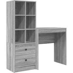 Bureau avec rangement 2 pcs Sonoma gris 70 x 40 x 76 cm Vidaxl