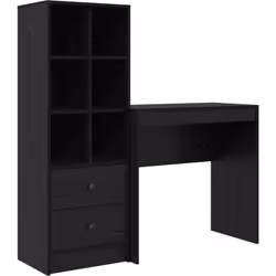 Ce bureau vidaXL de rangement apporte une touche stylée à n'importe quel bureau ou espace de travail. Fait de bois d'ingénier ...
