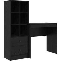 Bureau de rangement en chêne noir en bois d'ingénierie Vidaxl
