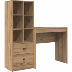 Ce bureau vidaXL avec rangement, il ajoute une touche moderne à ton espace de travail ou ton bureau à domicile. Fabriqué avec ...