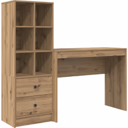 Ce bureau vidaXL avec rangement donne un look moderne à tout espace de travail. Fait de bois d'ingénierie de qualité avec une ...