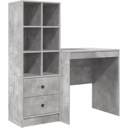 Ce bureau vidaXL avec rangement donne un petit côté moderne à n'importe quel espace de travail ou bureau à domicile. Fabriqué ...