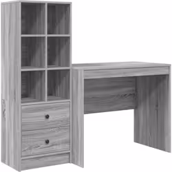 Ce bureau vidaXL avec rangement apporte une vibe moderne à votre coin bureau à domicile. Fabriqué en panneau de particules de ...
