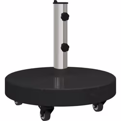 Cette base de parasol mobile vidaXL apporte un soutien solide pour les parasols à l'extérieur, avec un design rond moderne qu ...