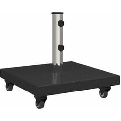 Pied de parasol Noir 45 x 45 x 43 cm Granit, Acier Vidaxl